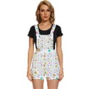 Summer Pattern Colorful Drawing Doodle Short Overalls View1