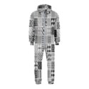 Black And White Geometric Patterns Hooded Jumpsuit (Kids) View1