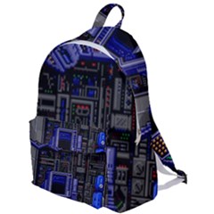 Blue Computer Monitor With Chair Game Digital Wallpaper, Digital Art The Plain Backpack by Bakwanart