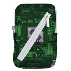 Technology Computer Chip Electronics Industry Circuit Board Belt Pouch Bag (small) by Bakwanart