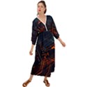 Abstract Colorful Circuit Grecian Style  Maxi Dress View1