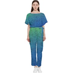 Blue And Green Circuit Board Wallpaper Circuit Board Sketch Batwing Lightweight Chiffon Jumpsuit by Bakwanart