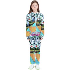 Kitten Cat Pet Animal Adorable Fluffy Cute Kitty Kids  Tracksuit by 99art