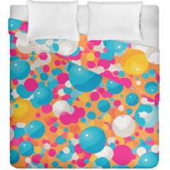 Circles Art Seamless Repeat Bright Colors Colorful Duvet Cover Double Side (king Size) by 99art