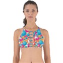 Circles Art Seamless Repeat Bright Colors Colorful Perfectly Cut Out Bikini Top View1