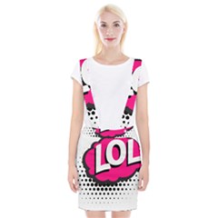 Lol-acronym-laugh-out-loud-laughing Braces Suspender Skirt by 99art