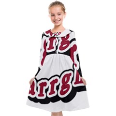 Comic-text-frustration-bother Kids  Midi Sailor Dress by 99art