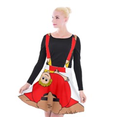 Comic-characters-grandfather Suspender Skater Skirt by 99art
