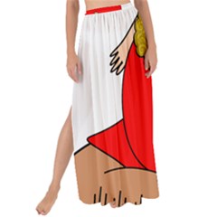 Comic-characters-grandfather Maxi Chiffon Tie-up Sarong by 99art