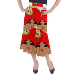 Comic-characters-grandfather Midi Mermaid Skirt by 99art