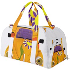Car-transportation-cartoon-comic Burner Gym Duffel Bag by 99art