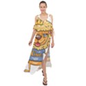 Animation-lion-animals-king-cool Maxi Chiffon Cover Up Dress View1