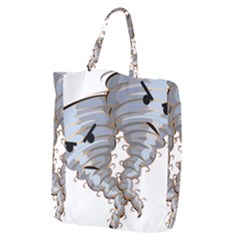 Tornado-twister-angry-comic Giant Grocery Tote by 99art