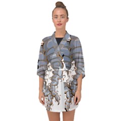 Tornado-twister-angry-comic Half Sleeve Chiffon Kimono by 99art