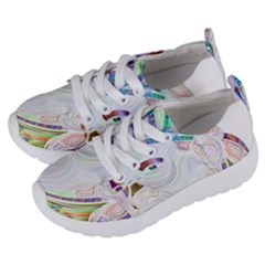 Maasai-man-people-abstract Kids  Lightweight Sports Shoes by 99art