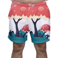 Tree-art-trunk-artwork-cartoon Men s Shorts by 99art