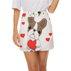 Animation-dog-cute-animate-comic Mini Front Wrap Skirt by 99art