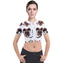 Tribal-masks-african-culture-set Short Sleeve Cropped Jacket View1
