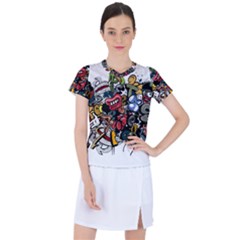Mural Graffiti Paint Women s Sports Top by 99art