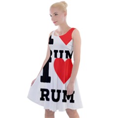 I Love Rum Knee Length Skater Dress by ilovewhateva
