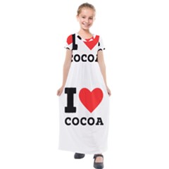 I Love Cocoa Kids  Short Sleeve Maxi Dress by ilovewhateva