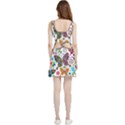 Butterflies Abstract Colorful Floral Flowers Vector Velour Cutout Dress View2