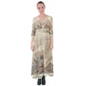 Mountain View Mountain Top Infographics Map Button Up Maxi Dress View1