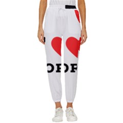 I Love Pork  Women s Cropped Drawstring Pants by ilovewhateva