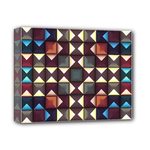 Symmetry Geometric Pattern Texture Deluxe Canvas 14  X 11  (stretched) by Bangk1t