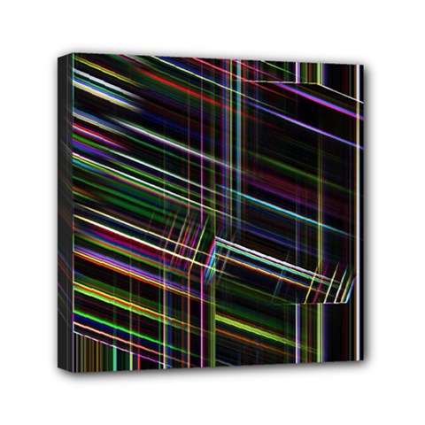 False Prismatic Black Background Mini Canvas 6  X 6  (stretched) by Bangk1t