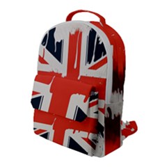 Union Jack England Uk United Kingdom London Flap Pocket Backpack (large) by Bangk1t