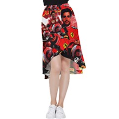 Carlos Sainz Frill Hi Low Chiffon Skirt by Boster123