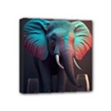 Elephant Tusks Trunk Wildlife Africa Mini Canvas 4  x 4  (Stretched) View1