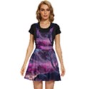 Landscape Painting Purple Tree Apron Dress View1