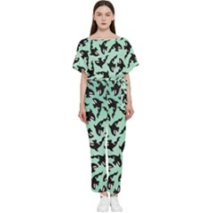 Orca Killer Whale Fish Batwing Lightweight Chiffon Jumpsuit by Ndabl3x