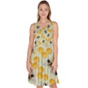 Honey Bee Bees Pattern Knee Length Skater Dress With Pockets View1