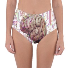 Brain Think Neurons Circuit Reversible High-waist Bikini Bottoms by Wav3s