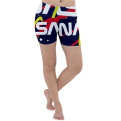 Nasa Insignia Lightweight Velour Yoga Shorts by Wav3s