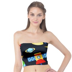 Space Seamless Pattern Tube Top by Wav3s