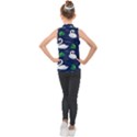 Swan-pattern-elegant-design Kids  Sleeveless Polo Tee View2