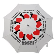 I Love Japanese Breakfast  Hook Handle Umbrellas (small) by ilovewhateva