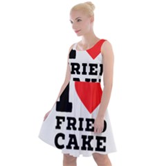 I Love Fried Cake  Knee Length Skater Dress by ilovewhateva