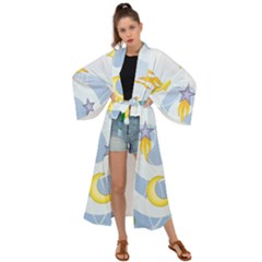 Science Fiction Outer Space Maxi Kimono by Ndabl3x