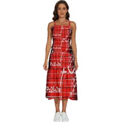 Geometry Mathematics Cube Sleeveless Shoulder Straps Boho Dress by Ndabl3x