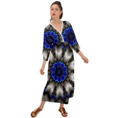 Kaleidoscope Abstract Round Grecian Style  Maxi Dress by Ndabl3x