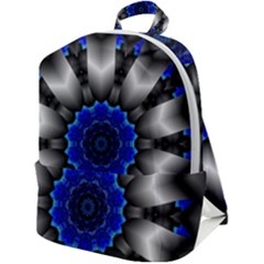 Kaleidoscope Abstract Round Zip Up Backpack by Ndabl3x
