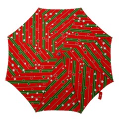 Christmas Paper Star Texture Hook Handle Umbrellas (small) by Ndabl3x
