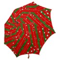 Christmas Paper Star Texture Hook Handle Umbrellas (Small) View2