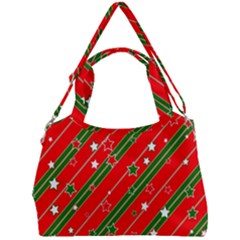 Christmas Paper Star Texture Double Compartment Shoulder Bag by Ndabl3x