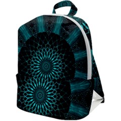 Ornament District Turquoise Zip Up Backpack by Ndabl3x